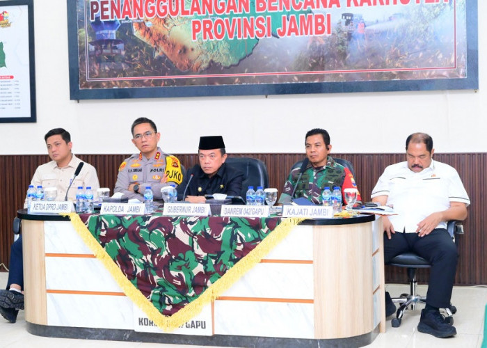 Kapolda Jambi Ikuti Zoom Meeting Presiden RI Bahas Kesiapsiagaan Karhutla