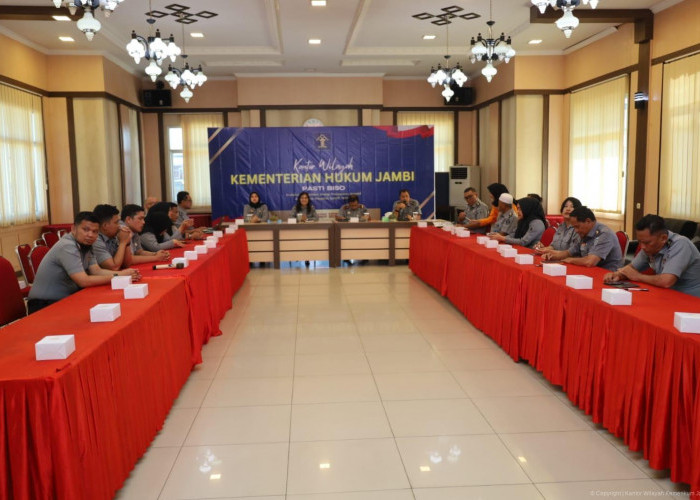 Penguatan Zona Integritas, Kanwil Kemenkum Jambi Gelar Internalisasi RB