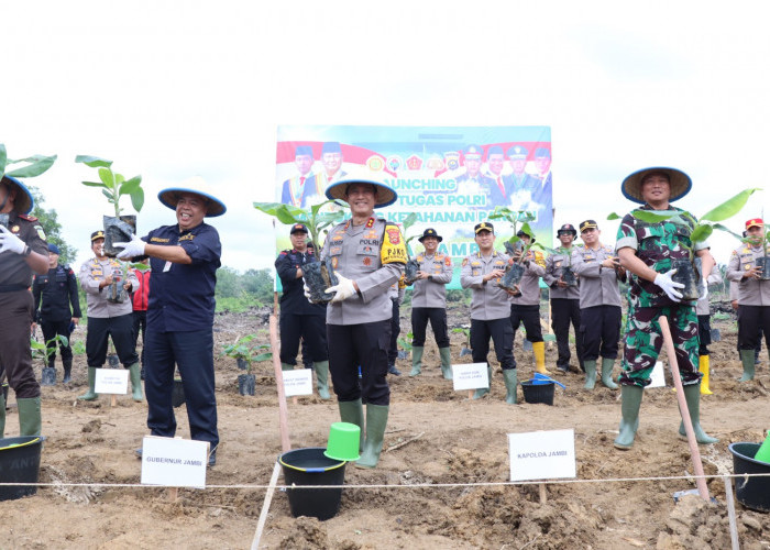 Polda Jambi Launching Gugus Tugas Polri Dalam Mendukung Ketahanan Pangan