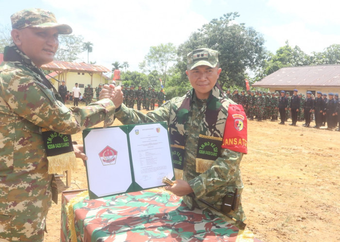 Percepat Pembangunan Desa, Bupati Hurmin Buka TMMD Ke-128 Kodim 0420/Sarko