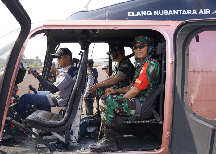 Danrem 042/Gapu Sisir Wilayah Rawan Karhutla dari Udara, Perkuat Langkah Pencegahan