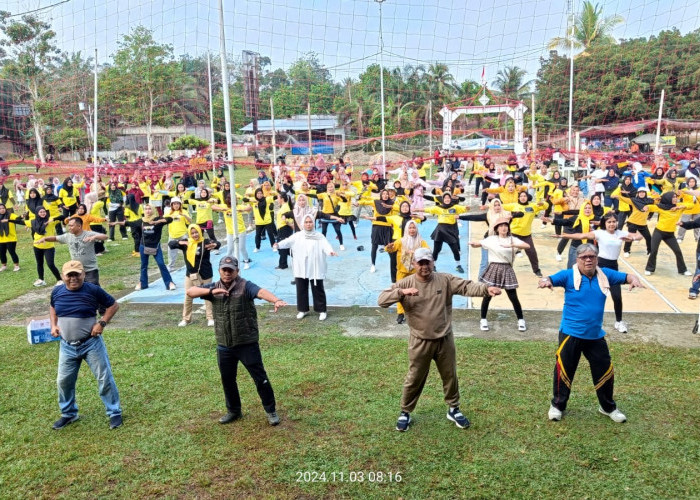 Dihadiri Ivanda Sukandar, Senam Ceria Agus-Nazar di Tebo Ulu Membludak