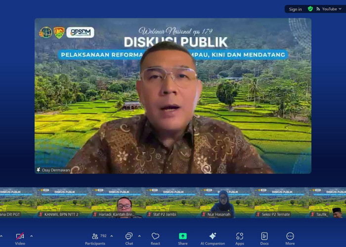 Reforma Agraria sebagai Warisan Sejarah, Wamen Ossy Sampaikan Pandangan Strategis untuk Masa Depan