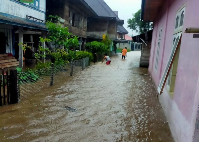 Banjir di Tiga Desa Lempur, Ratusan Rumah Tergenang