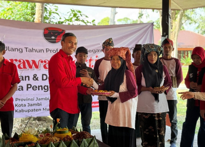 Jaga Alam di Ultah Megawati ke 79, PDIP Jambi Tanam Pohon di Kawasan Candi Muaro Jambi 