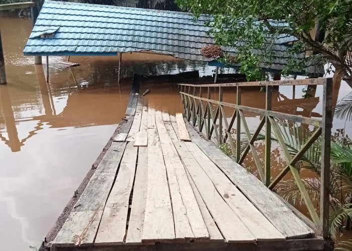 Pelabuhan Apung di Pangkal Duri Roboh, Dishub Tanjabtim Cek Lokasi