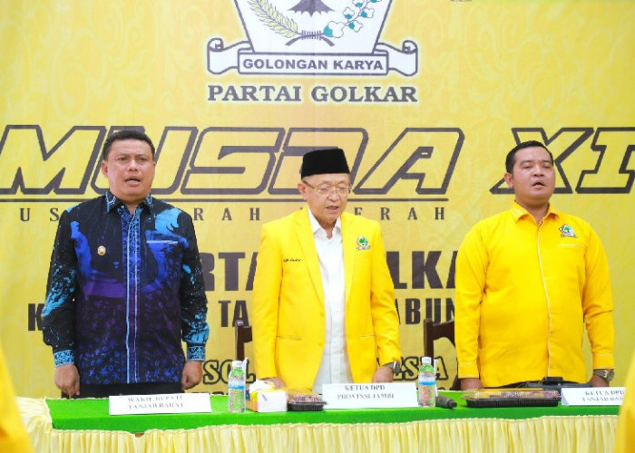 Wabup Katamso Hadiri Musda ke-XI DPD Partai Golkar Kabupaten Tanjung Jabung Barat Tahun 2026
