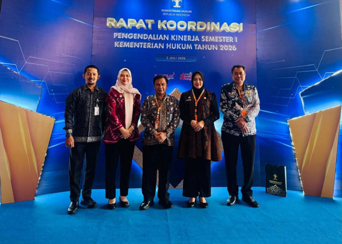 Hadiri Rakor Pengendalian Kinerja Kemenkum 2026, Kanwil Kemenkum Jambi Saksikan Peluncuran Etalase Digital