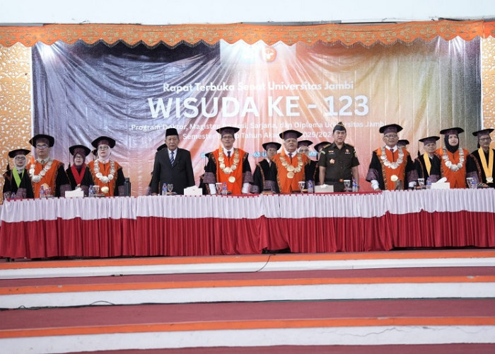 Wisuda ke-123 UNJA, Rektor Umumkan 19 Prodi Raih Akreditasi Internasional