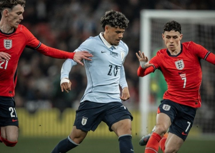 Sempat Unggul, Inggris Ditahan Imbang Uruguay 1-1 di Wembley