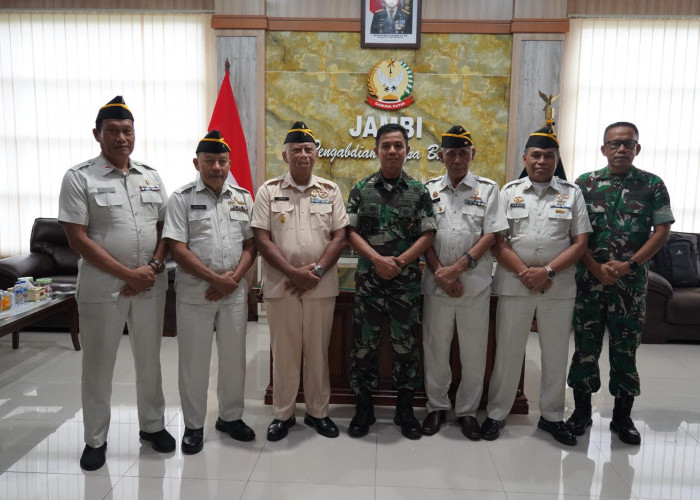 Perkuat Sinergi, Danrem 042/Gapu Terima silaturahmi Pengurus PPAD Jambi