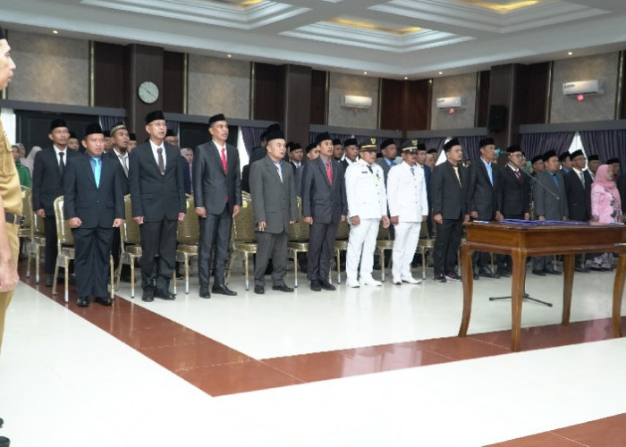 Imbas Penggabungan Sejumlah OPD, 65 Pejabat Pemkab Tebo Dikukuhkan, Berikut Nama-Namanya