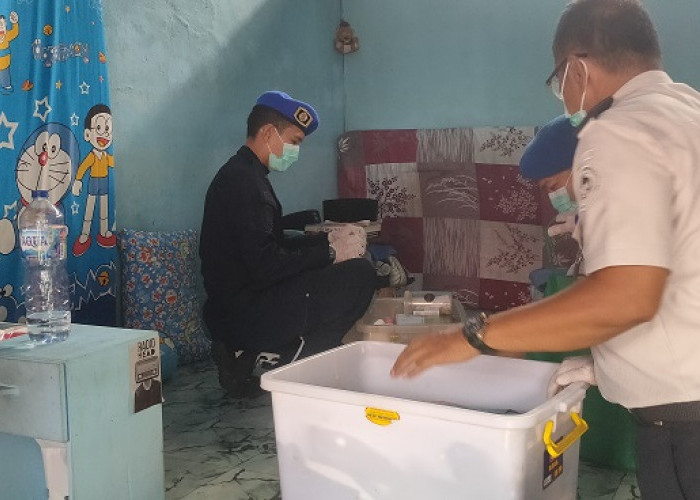 Cegah Barang Terlarang Masuk, Lapas Muara Sabak Geledah Hunian