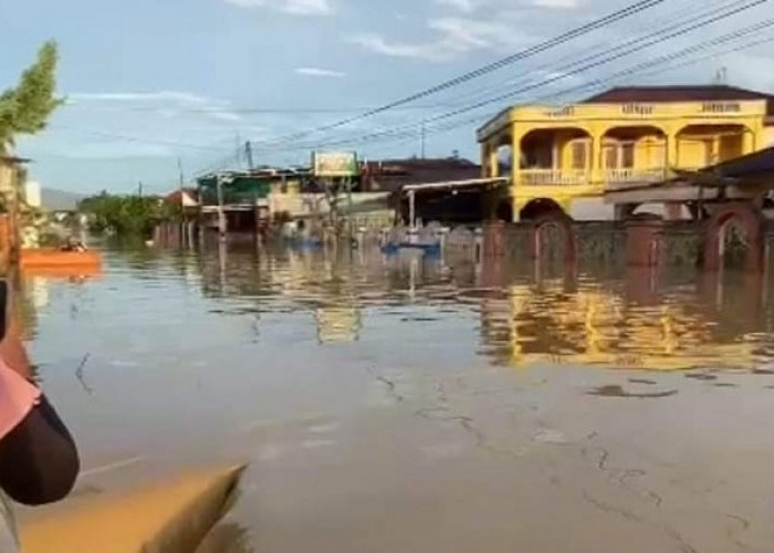 Banjir di Kerinci dan Sungai Penuh Kian Parah, 5 Warga Terjebak Minta Dievakuasi