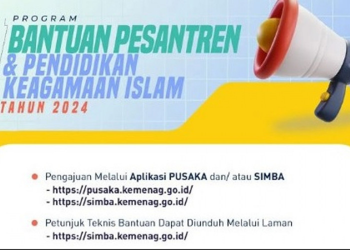 Dibuka! Program Bantuan Pesantren dan Pendidikan Keagamaan Islam 2024, Cek di Sini