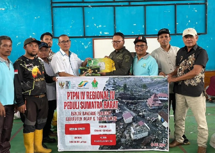 PTPN IV Regional 4 Jambi, Bantu Korban Banjir Bandang di  Sumbar