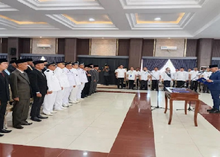 Bupati  Agus Rubyanto Lantik 82 Pejabat di Lingkup Pemkab Tebo, Berikut Nama-Namanya 
