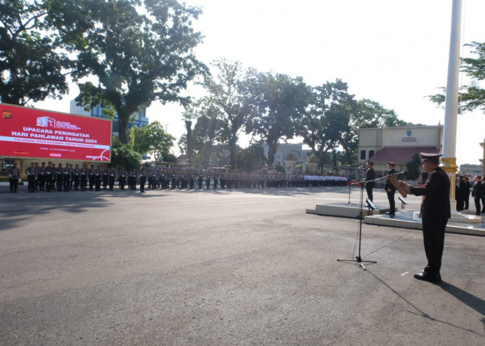 Polda Jambi Gelar Upacara Peringati Hari Pahlawan 