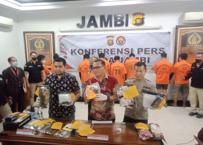 Ditresnarkoba Polda Jambi Amankan 3 Kilogram Sabu Asal Riau 