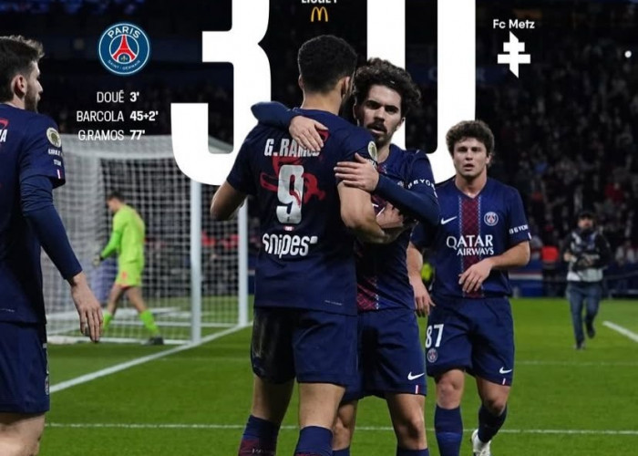 Bantai Metz 3-0, PSG Rebut Puncak Klasemen