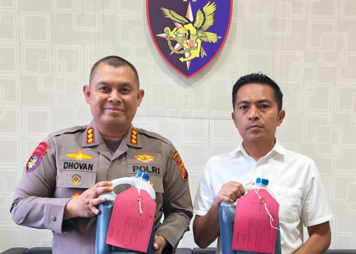 Ditpolairud Polda Jambi Gagalkan Pengangkutan 6.818 Liter BBM Tanpa Dokumen