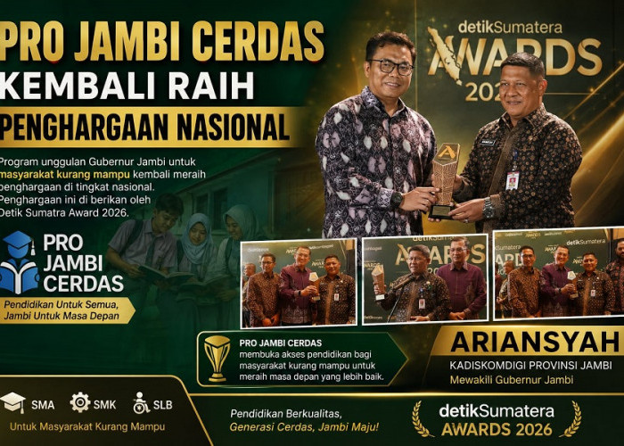 Pemprov Jambi Raih detikSumatera Awards, Kategori Transformasi Pendidikan-Kualitas Hidup
