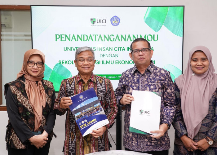 Jalin Kerjasama, STIE Jambi Teken MoU dengan UICI Jakarta