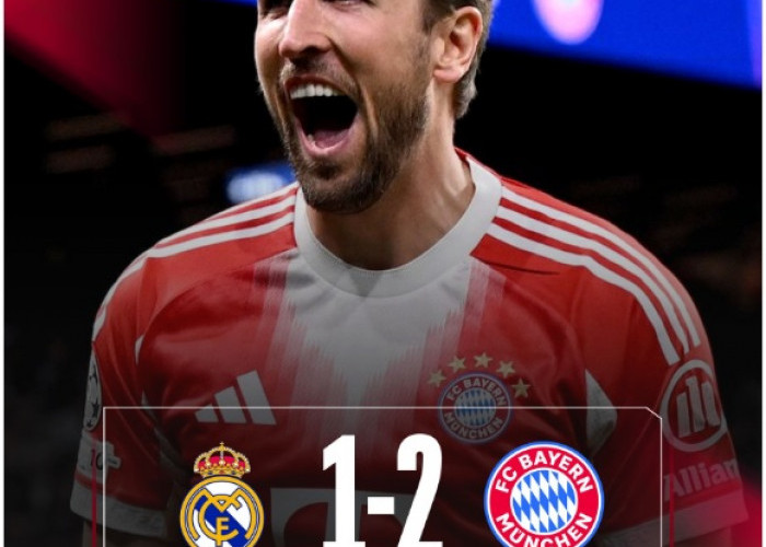 Bayern Munchen Sikat Real Madrid 2-1, Harry Keane dan Luis Diaz Cetak Gol