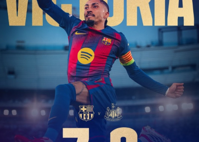 Bantai Newcastle 7-2, Barcelona Melenggang Mulus ke Babak Perempat Final