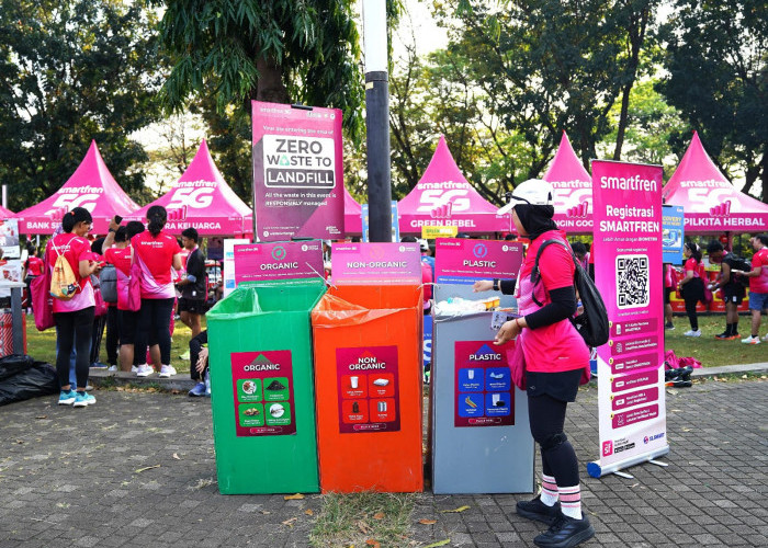 SMARTFREN Run 2026 Buktikan Event Besar Ramah Lingkungan, 2,19 Ton Sampah Dikelola Tanpa Masuk TPA