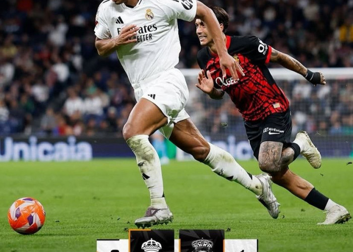Sikat Mallorca 2-1, Real Madrid Terus Tempel Barcelona