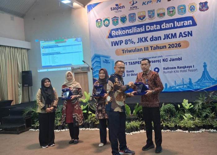 Pemkot Jambi Raih Peringkat Pertama Pengelolaan Iuran ASN dari PT TASPEN