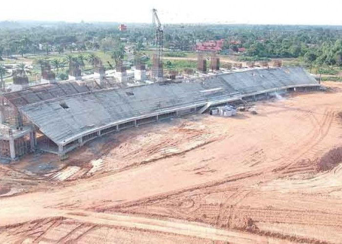 Progres Pembangunan Stadion di Pijoan Sudah Lebihi Target