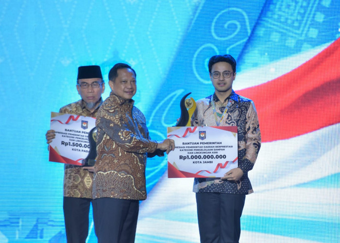 Pemkot Jambi Raih Penghargaan Nasional Kemendagri, Diguyur Dana Rp1 Miliar