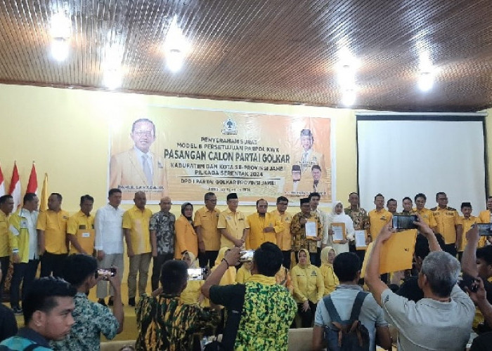 BREAKING NEWS: Partai Golkar Resmi Dukung Deri-Aswanto di Pilkada Kerinci