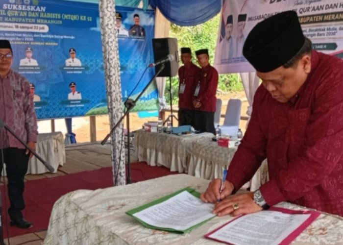 103 Dewan Hakim MTQH Ke-52 Dilantik, Bupati Merangin Tegaskan Penilaian Harus Objektif dan Bebas Intervensi