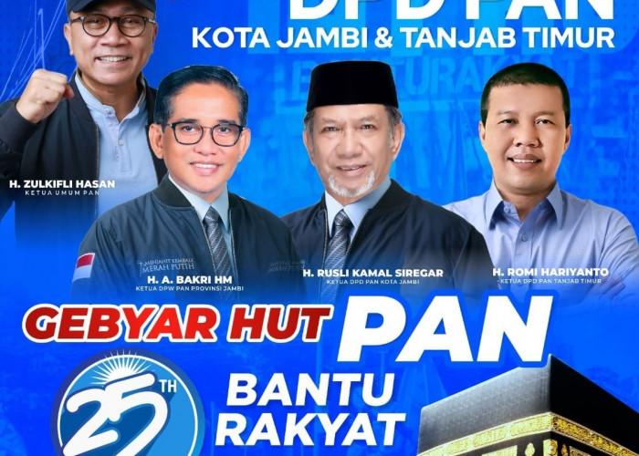 Siap-Siap, DPD PAN Kota Jambi Sediakan Grand Prize  Tiga Paket Umroh Dalam Jalan Sehat HUT PAN Ke-25 