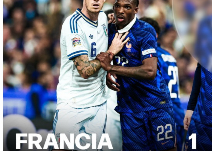Prancis v Italia Berakhir Imbang 1-1, Les Bleus Tahan Gli Azzurri Meski Main dengan 10 Pemain