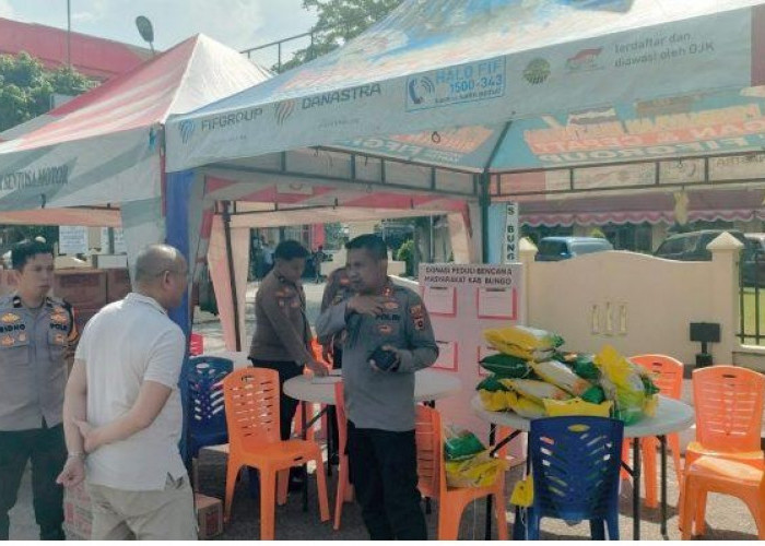 Polres Bungo Buka Posko Bantuan Bencana Alam Sumatera Barat