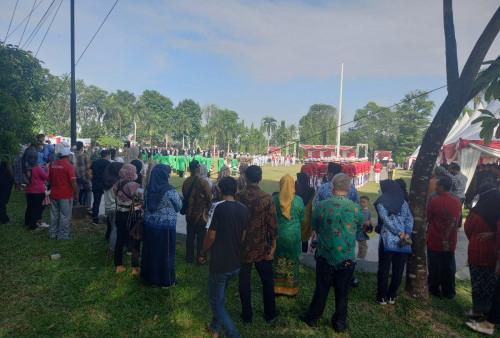 Upacara HUT RI ke-77 di Balaikota, Ramai Antusias Masyarakat