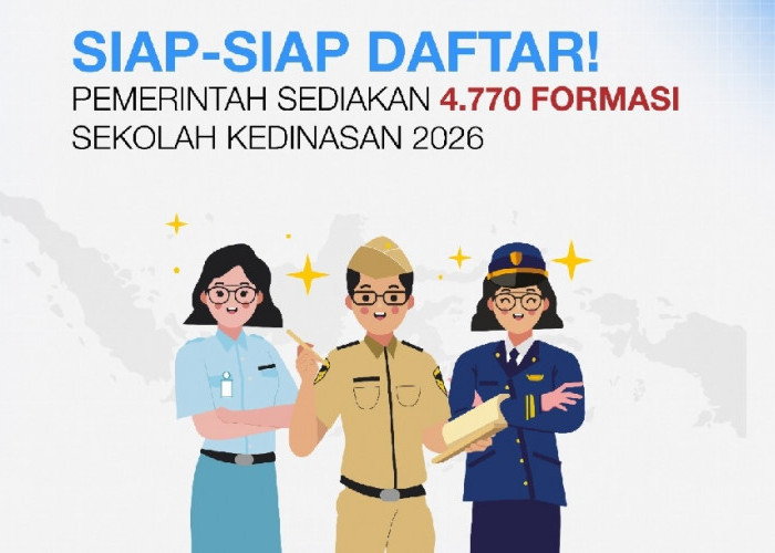 Pemerintah Sediakan 4.770 Formasi Sekolah Kedinasan 2026, Seleksi Dibuka Agustus, Berikut Rincian Formasinya