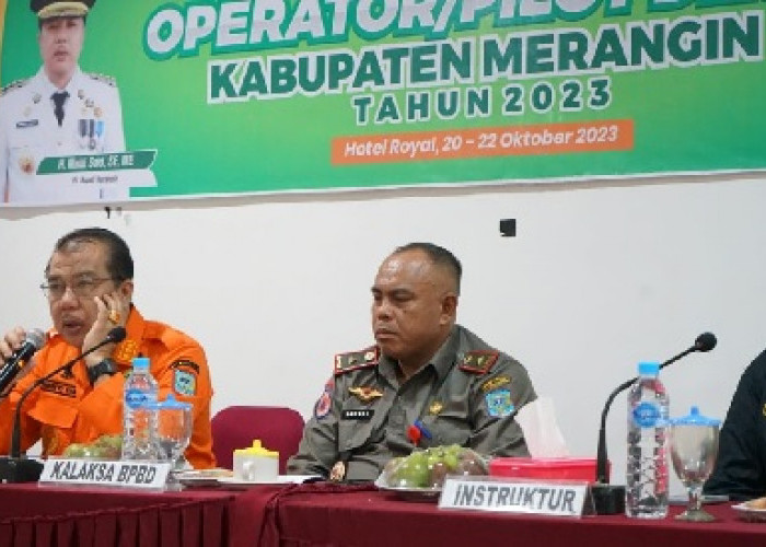 Pj Bupati Merangin Buka Pelatihan Pilot Drone, H Mukti: Deteksi Dini Berbagai Bencana yang Terjadi