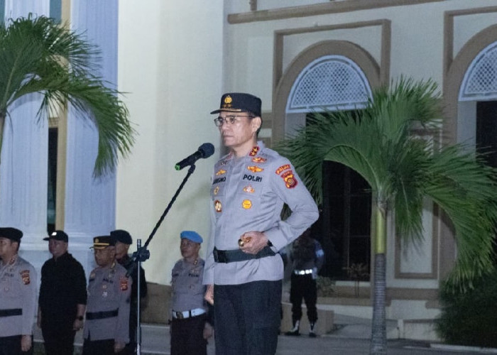 Kapolda Jambi Pimpin Apel Giat Patroli, Tegaskan Keamanan Kota Harus Dijaga Bersama
