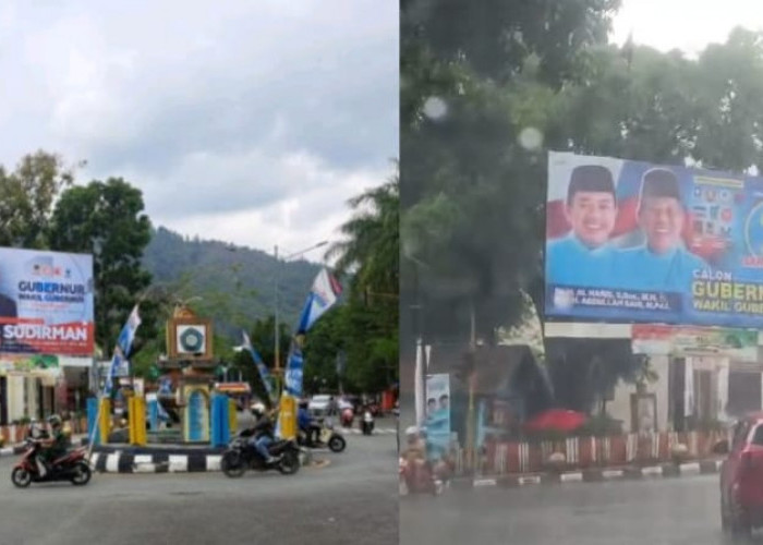 APK Romi-Sudirman Tiba-tiba Diganti APK Bergambar Haris-Sani Di Sungai Penuh