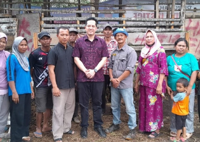 Berkomitmen Penuh untuk Masyarakat, Ihsan Yunus Bantu Puluhan Ekor Kambing di Tanjabtim