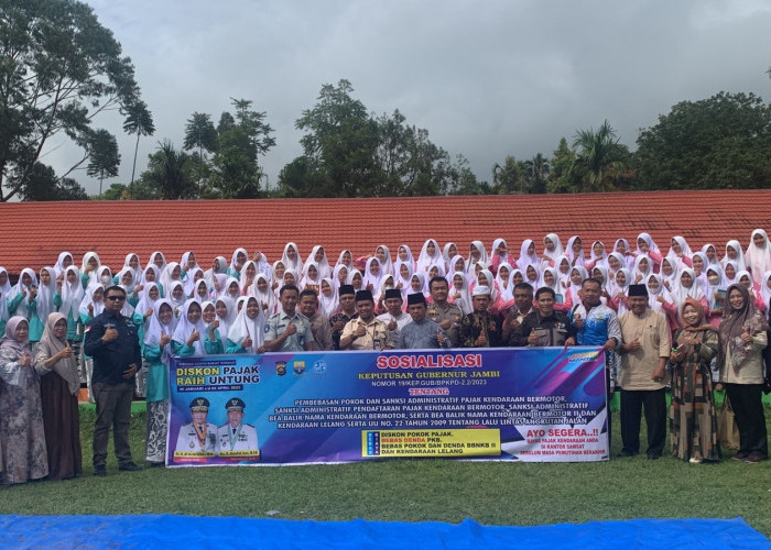 Sosialisasi Tim Samsat Sungai Penuh Infokan Diskon Pajak dan Sumbangan Wajib Kendaraan di SMA N 4 Kerinci