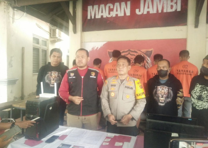 Para Pemain Judi Online di Jambi Diringkus Polisi