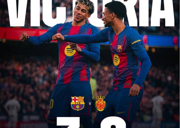  Bantai Mallorca 3-0, Barcelona Makin Kokoh di Puncak Klasemen