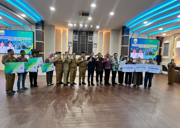 Launching Perlindungan 3.329 Pekerja Rentan di Bungo melalui DBH Sawit