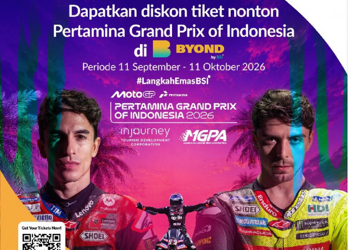 BYOND by BSI Hadirkan Promo Tiket MotoGP Mandalika, Diskon hingga Rp375 Ribu